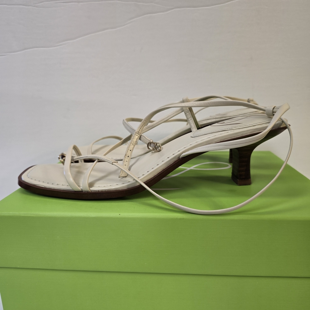 Sam Edelman Dominique Leather Sandal Color: Modern Ivory Women's Size 11